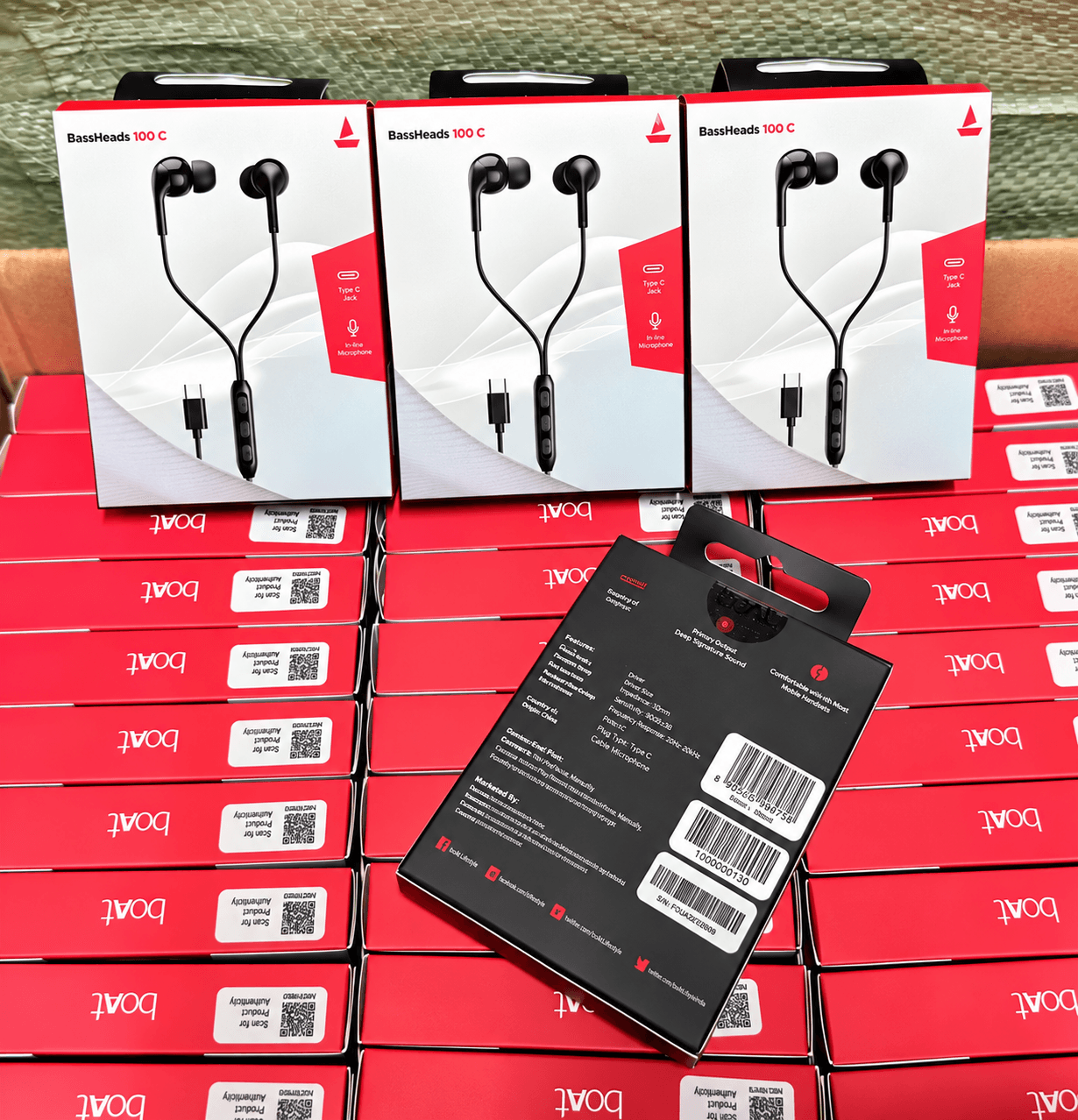 Boat BassHeads 100 C Wired Earphones (Type-C)