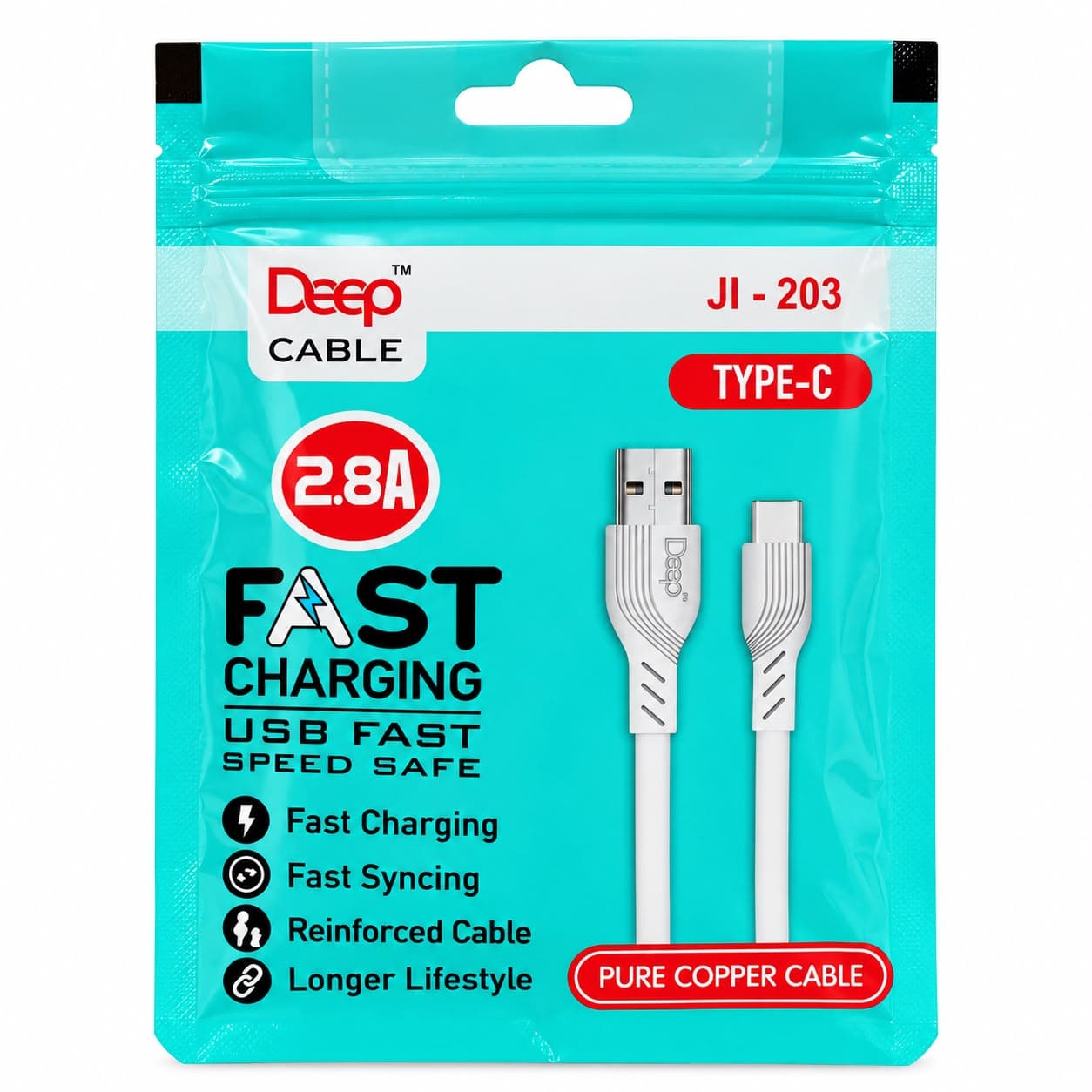 Deep JI-203 Type-C Fast Charging Cable
