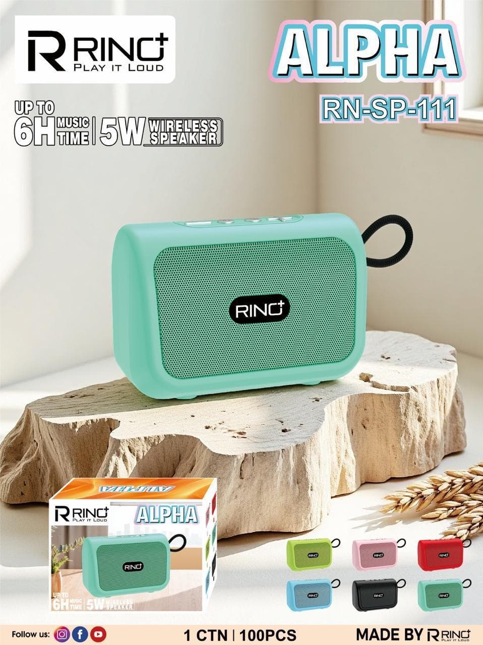 Rino Alpha RN-SP-111 Wireless Speaker image 1