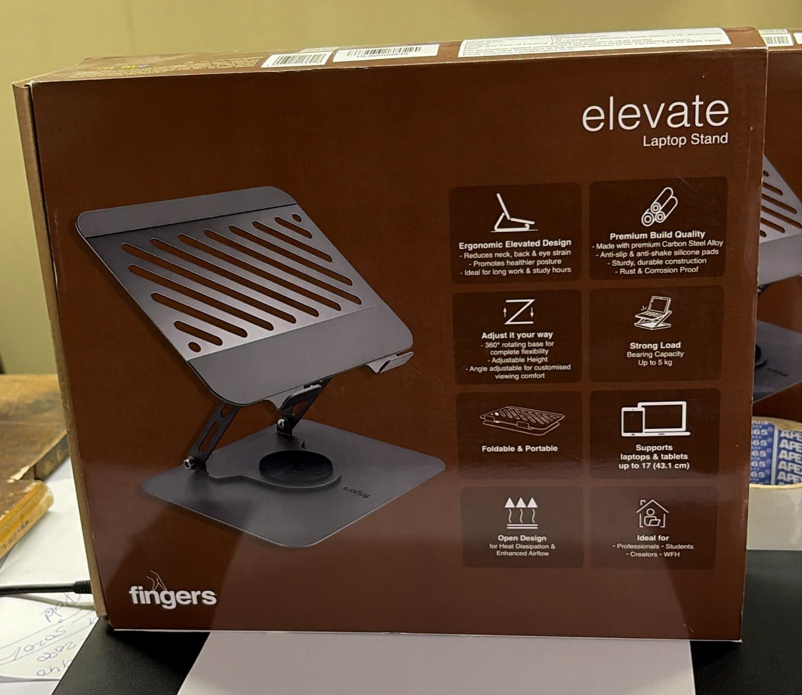 FINGERS Elevate Ergonomic Laptop Stand image 2