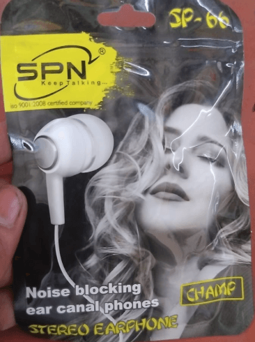 SPN Stereo Champ SP-66 Wired Earphones
