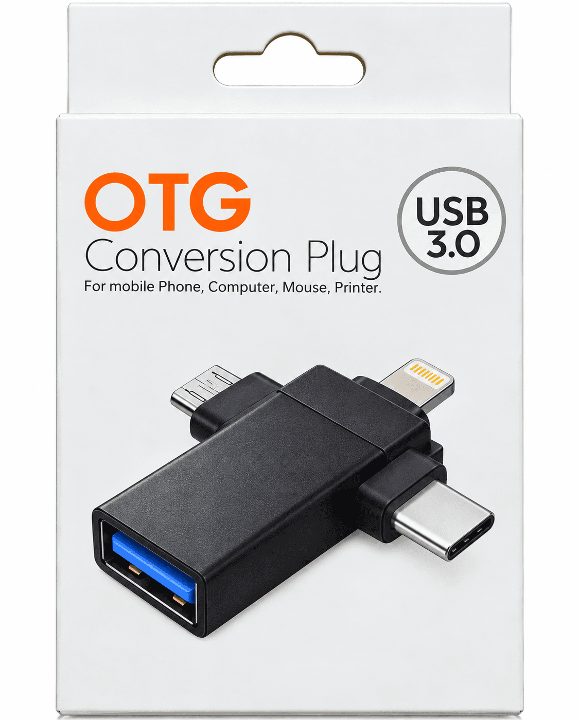 3 In 1 OTG Conversion Plug