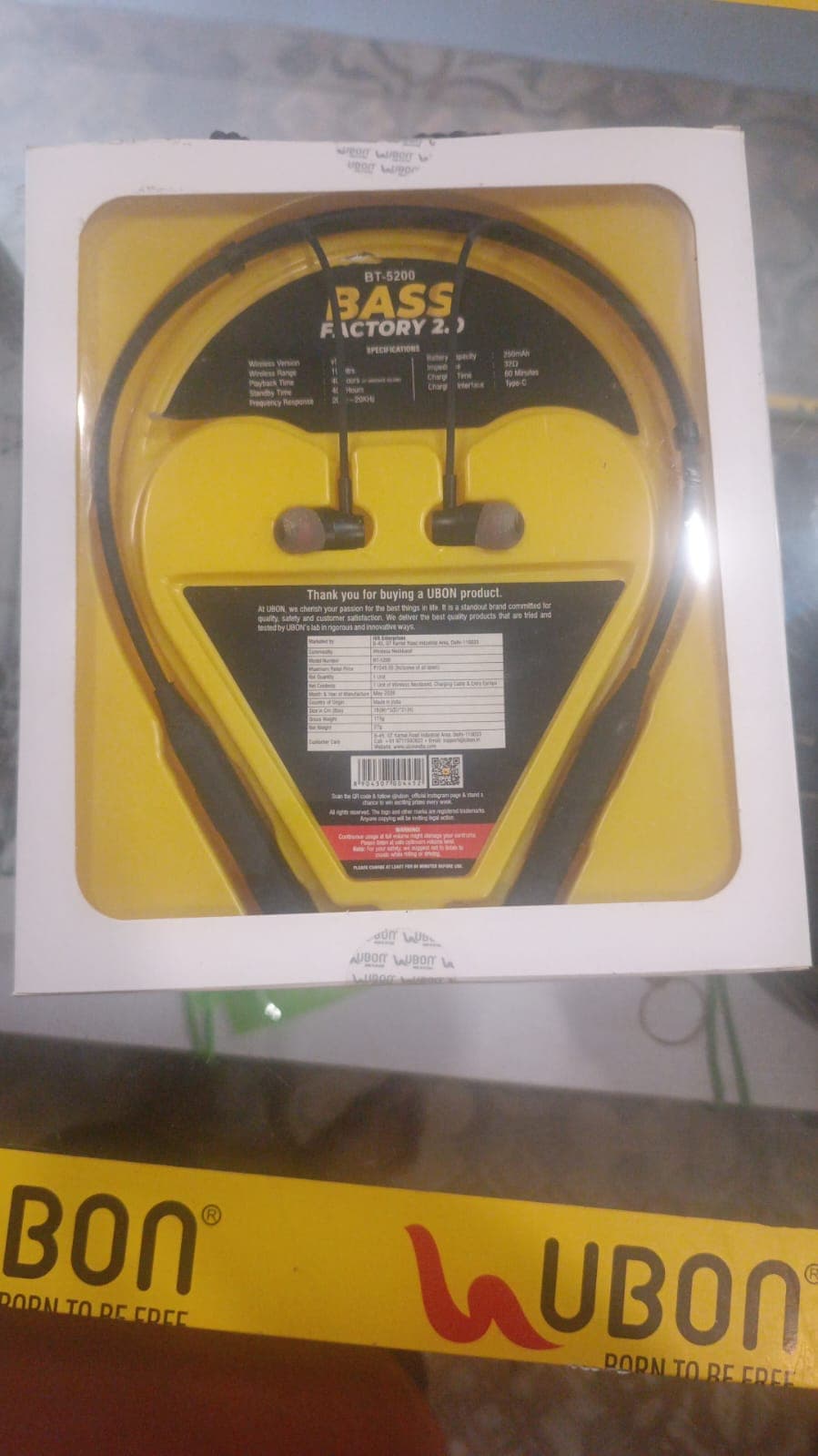 UBON Bass Factory 2.0 BT-5200 Wireless Neckband image 2