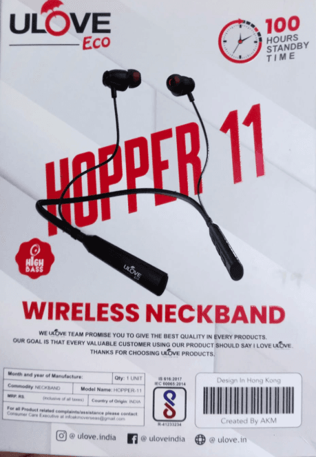 Ulove Eco Hopper 11 Wireless Neckband image 2