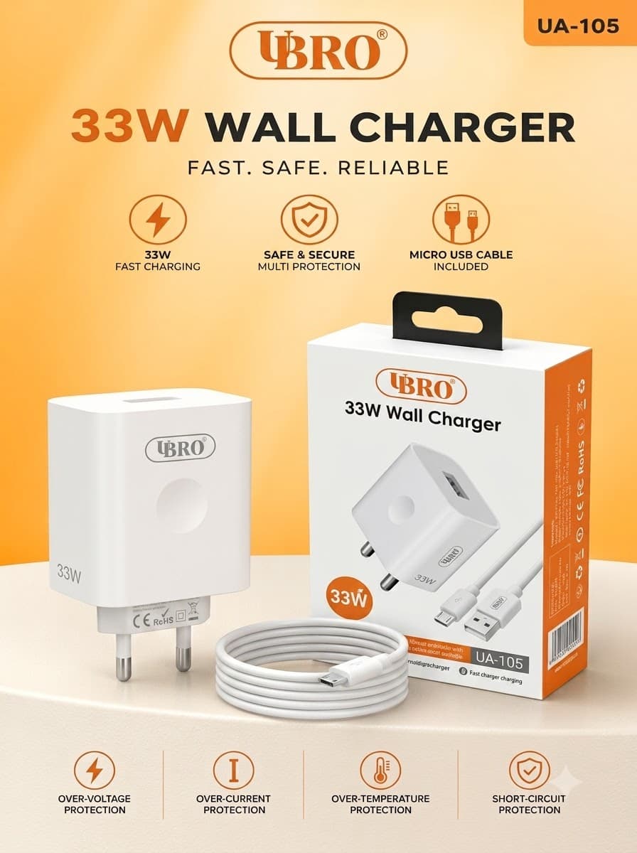 Ubro UA-105 33W Wall Charger image 1