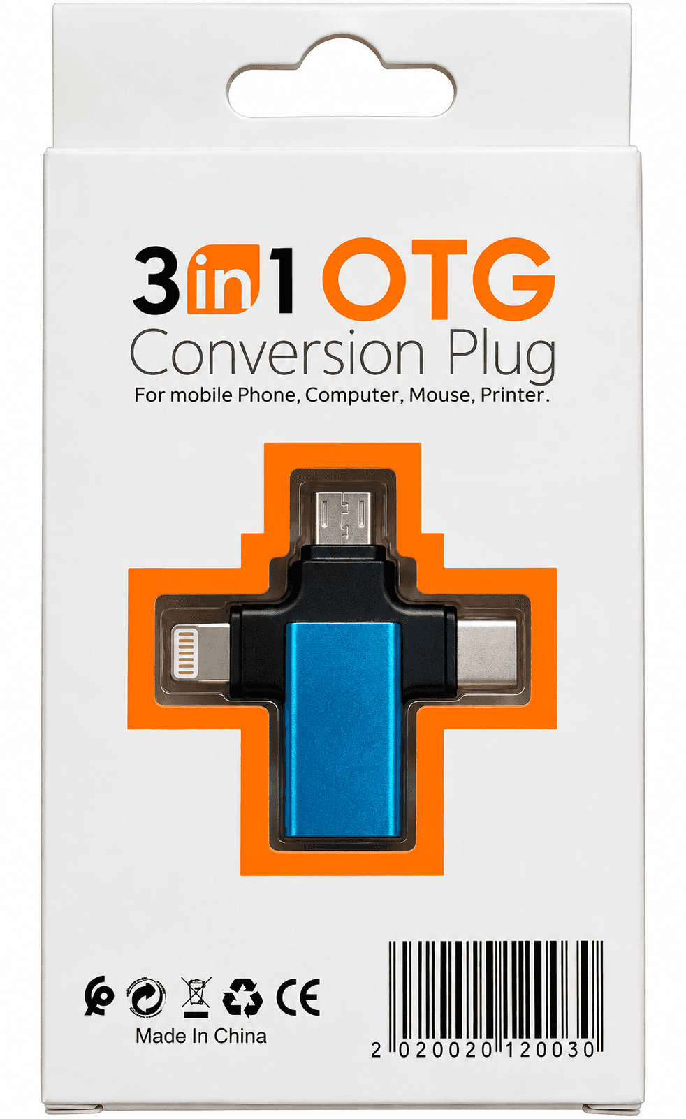 3 In 1 OTG Conversion Plug image 2
