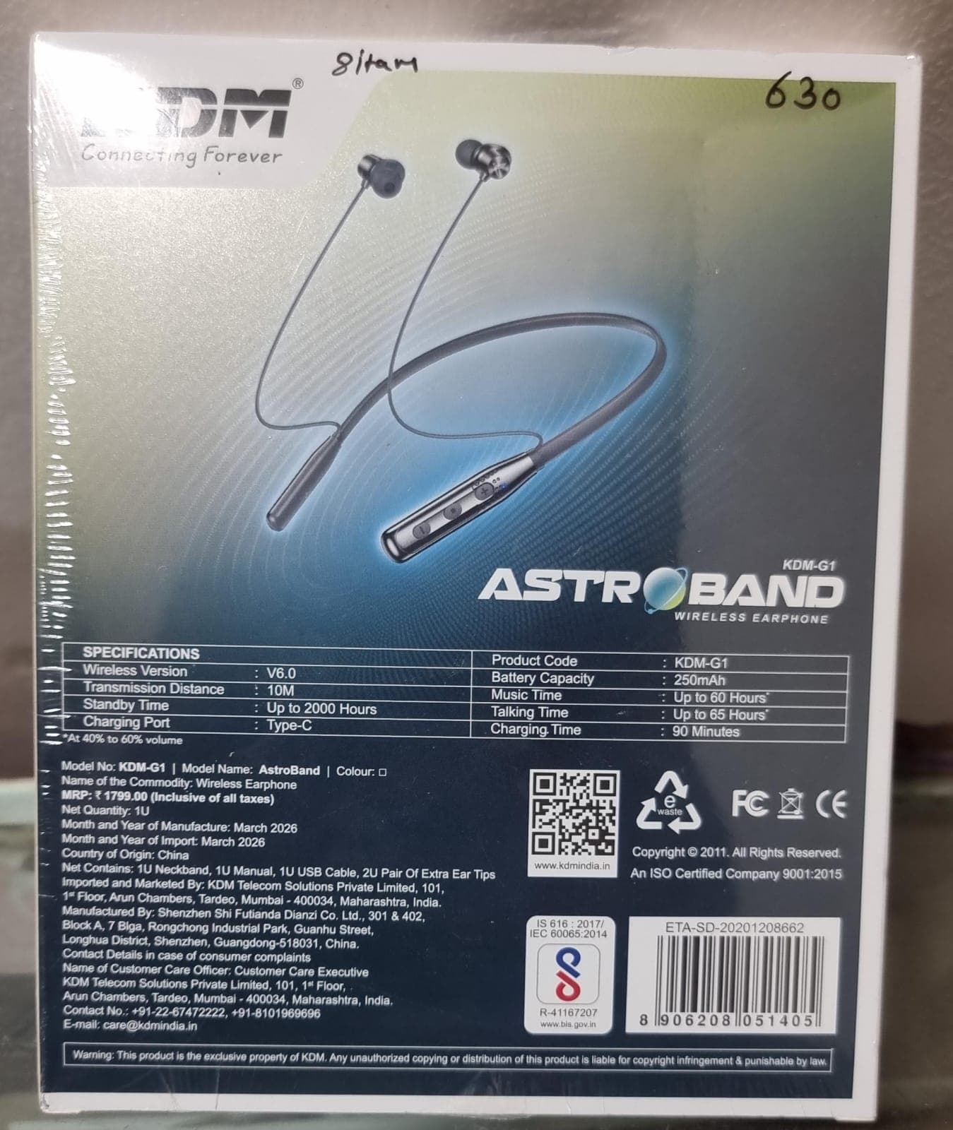 Kdm-G1 AstroBand Wireless Earphone