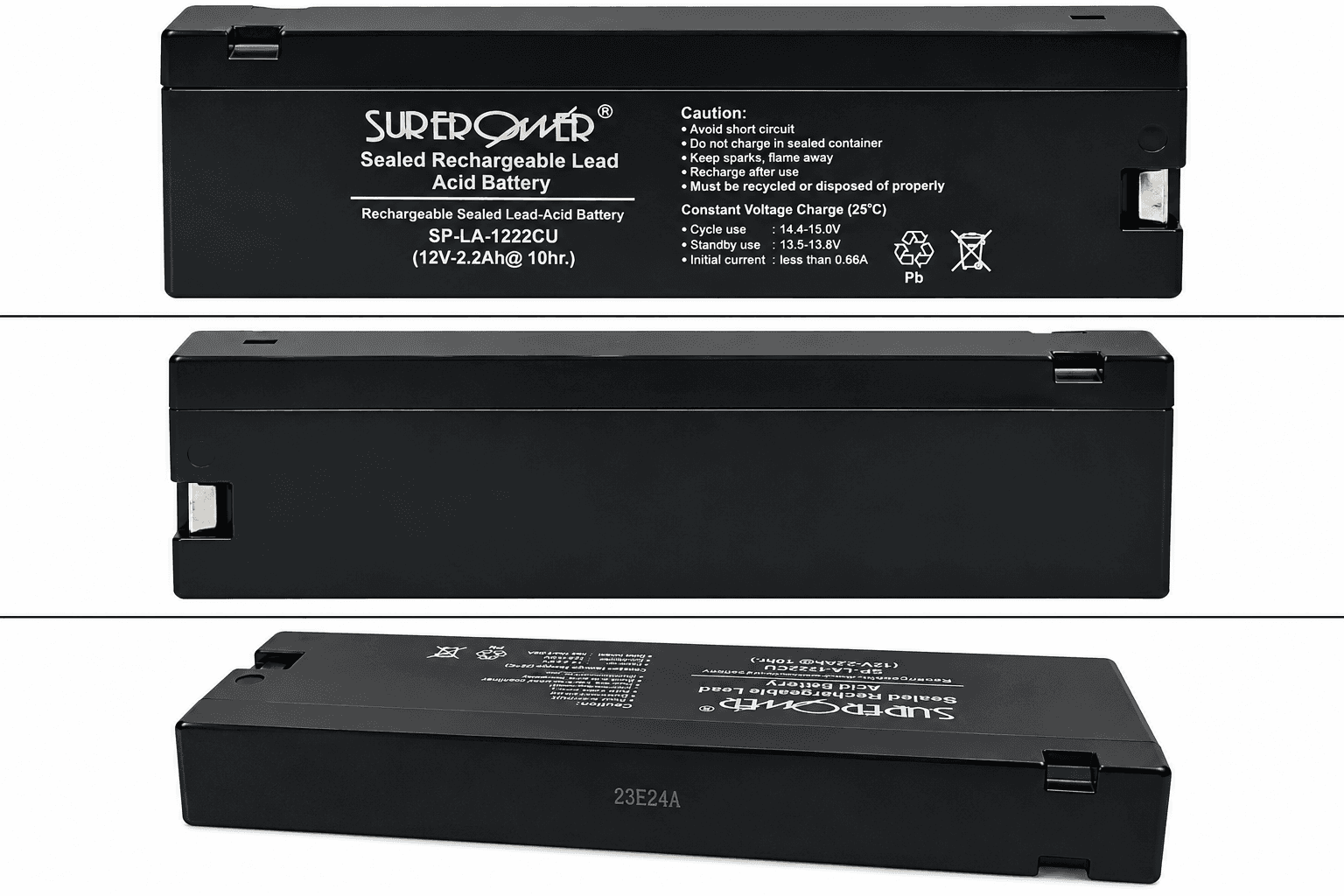 Sure Power 12V, 2.3Ah SLA Battery