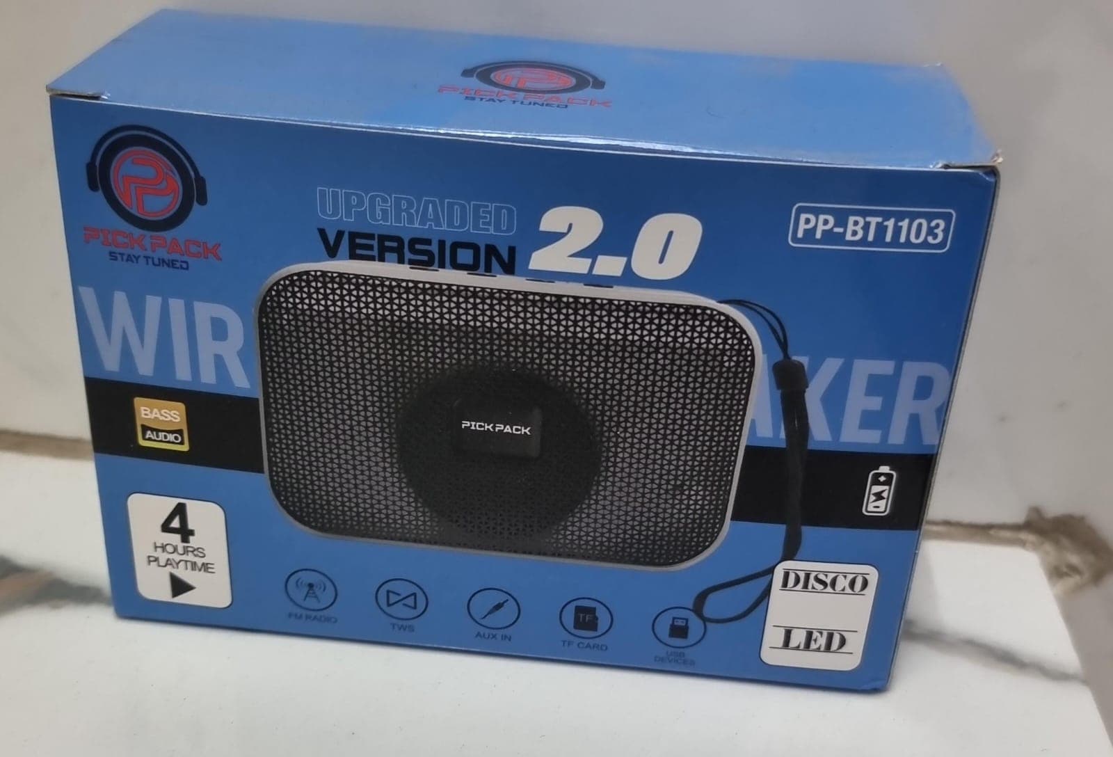 Pick Pack PP-BT1103 Wireless Speaker – Upgraded Version 2.0