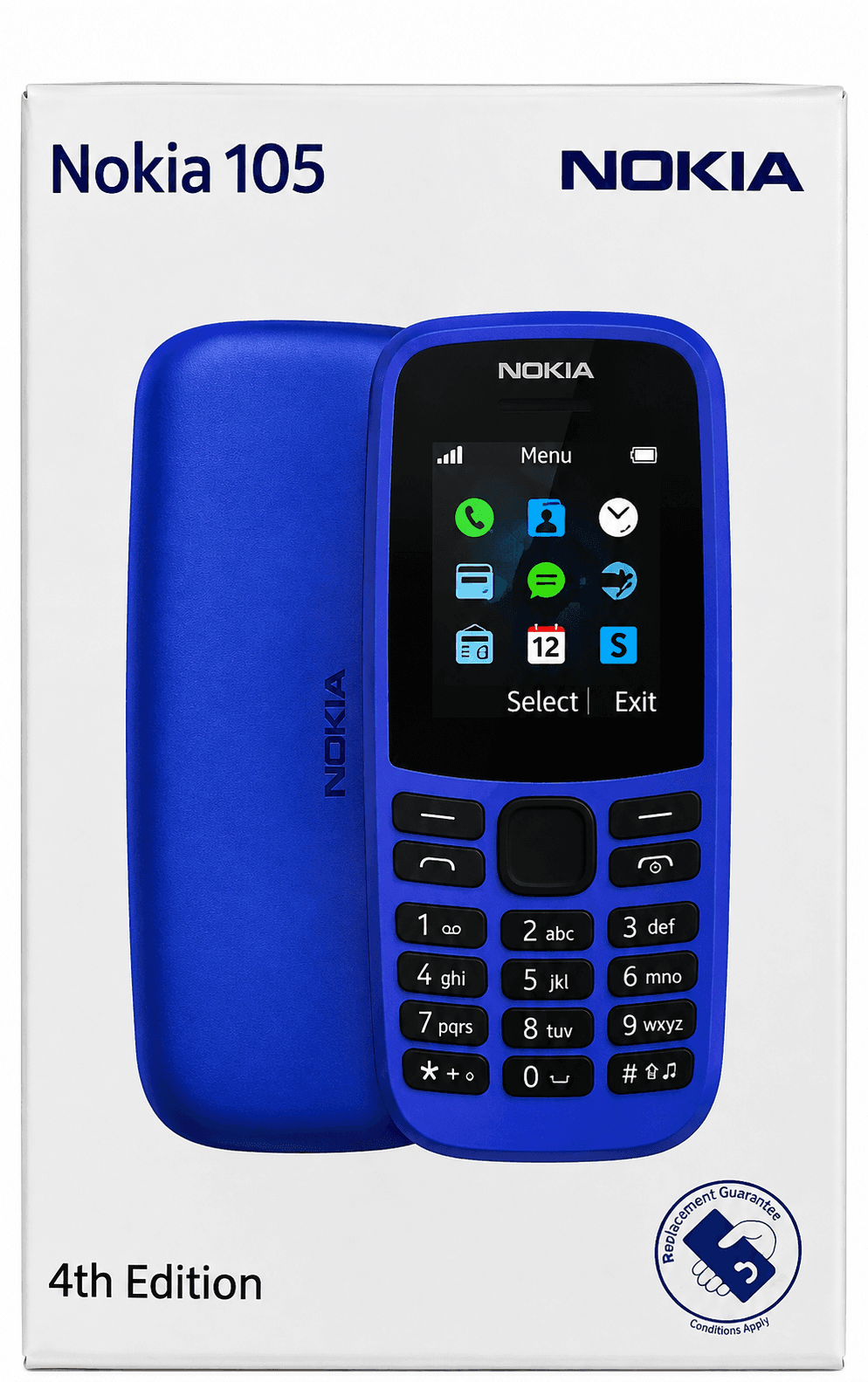 Nokia 105 4th Edition Single SIM Keypad Mobile Phone