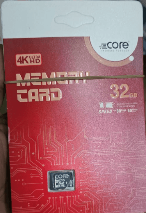 CORE 4K Ultra HD 32GB Micro SDHC Memory Card