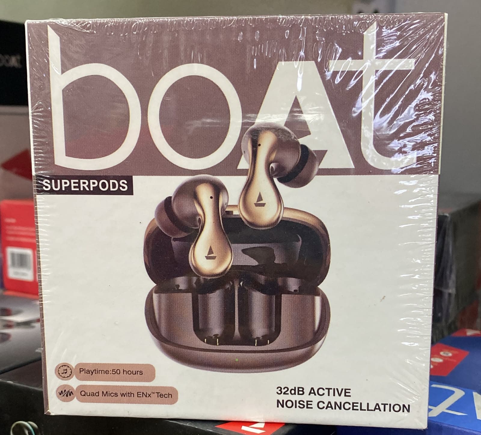 Boat SUPERPODS TWS Earbuds – 32dB ANC