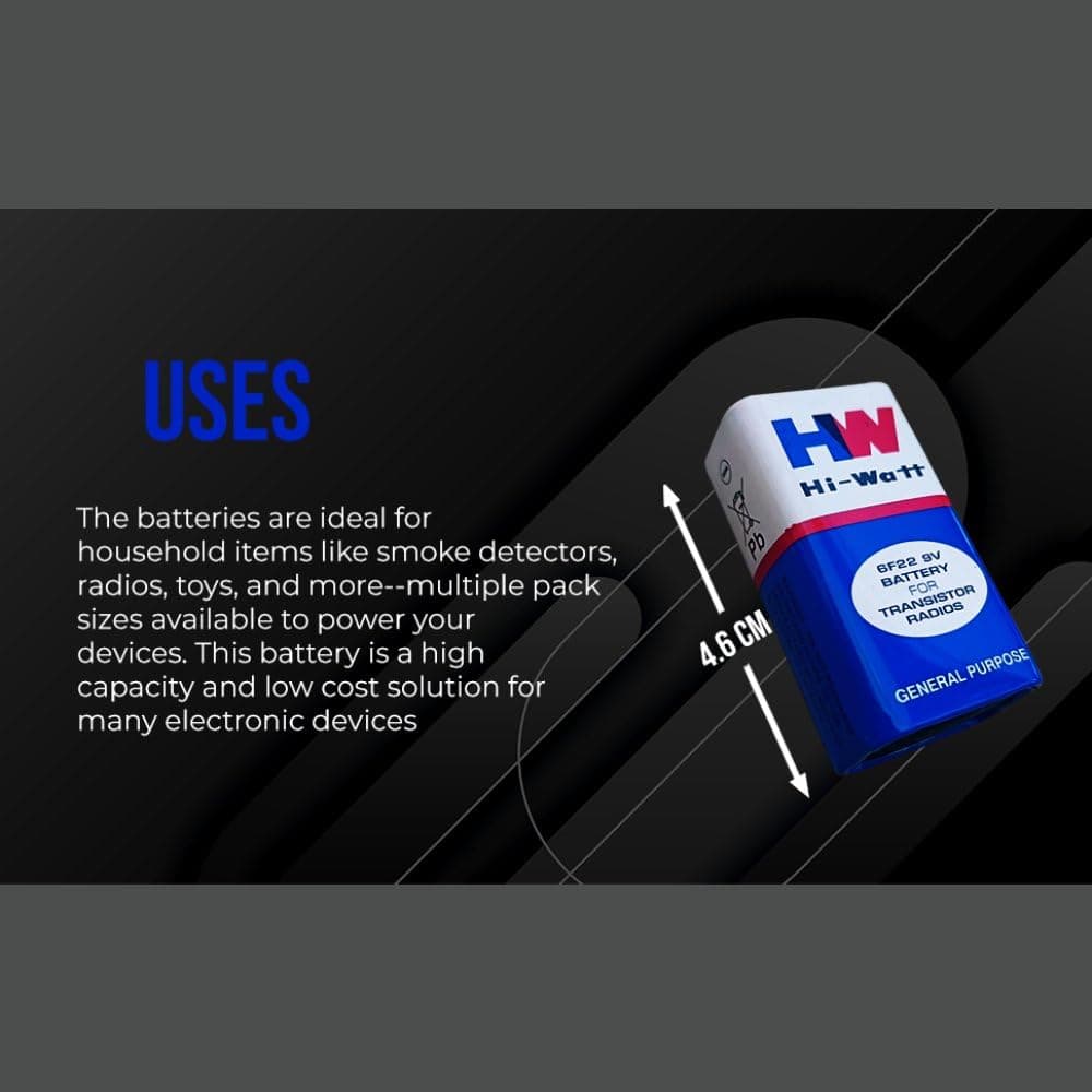 Hi-Watt HW 9V Battery image 3