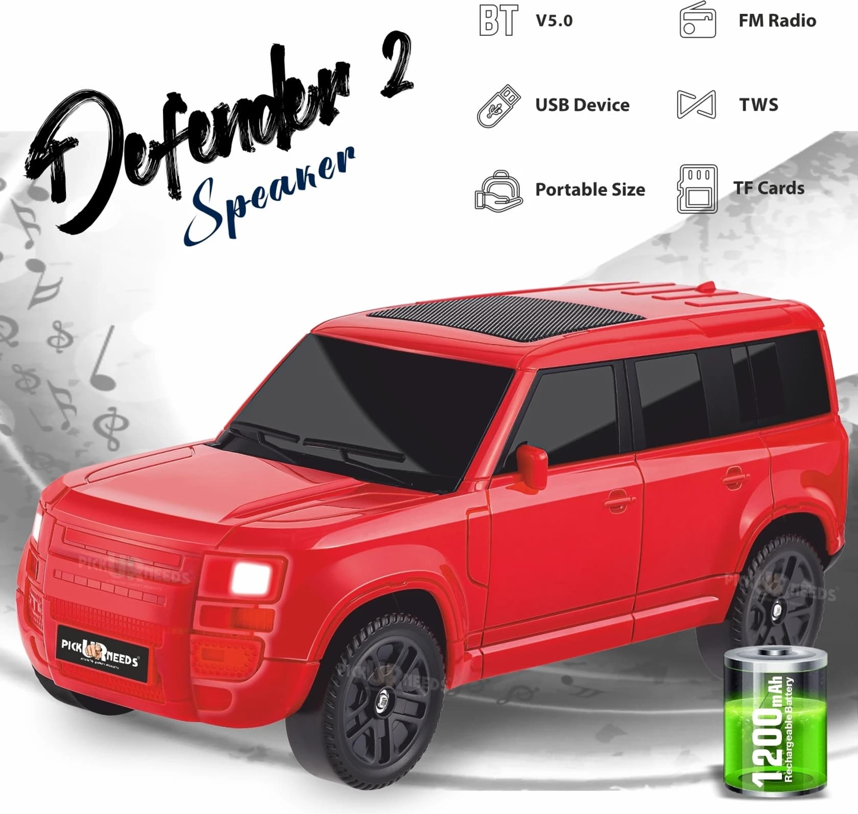 PP BT826 Defender X Dynamic TWS Wireless Speaker image 1