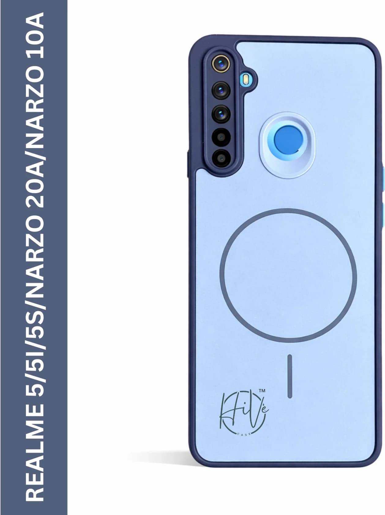 Back Cover for Realme 5, Realme 5i, Realme 5s, Realme 5A, Narzo 10A image 1
