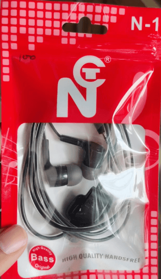 N-1 High Quality Bass Wired Handsfree Earphones