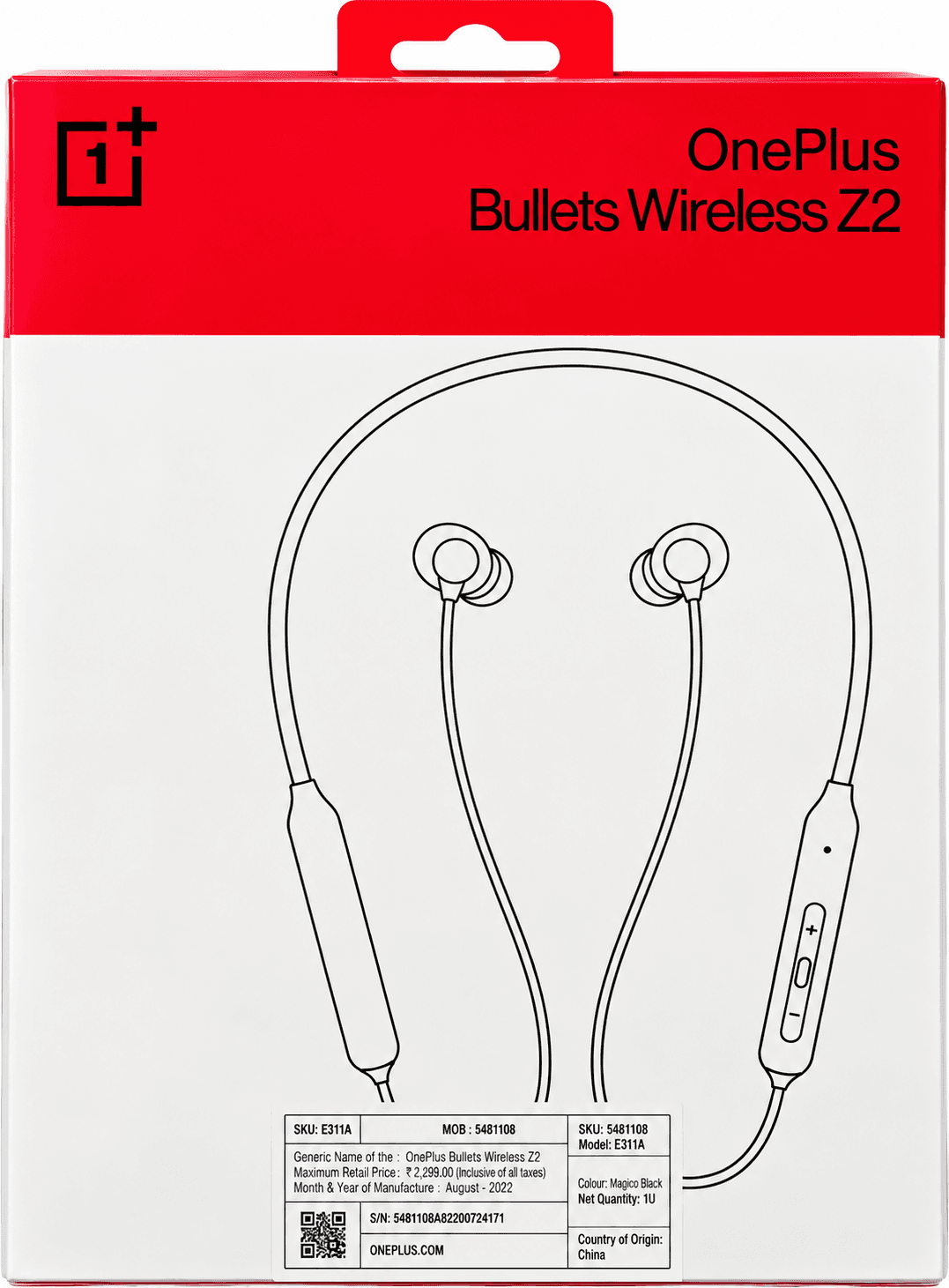 OnePlus Bullets Z2 Bluetooth Wireless In Ear Earphones With Mic image 1