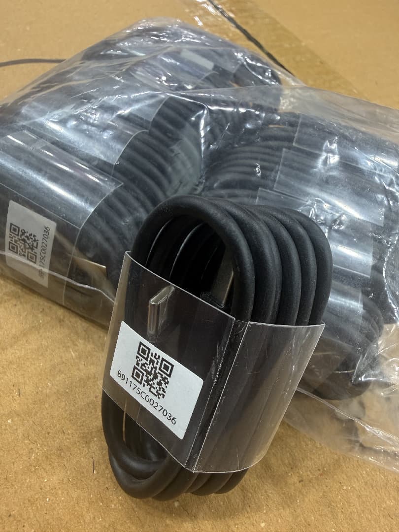Mobile Cable Black Colur Usb To Type C image 2