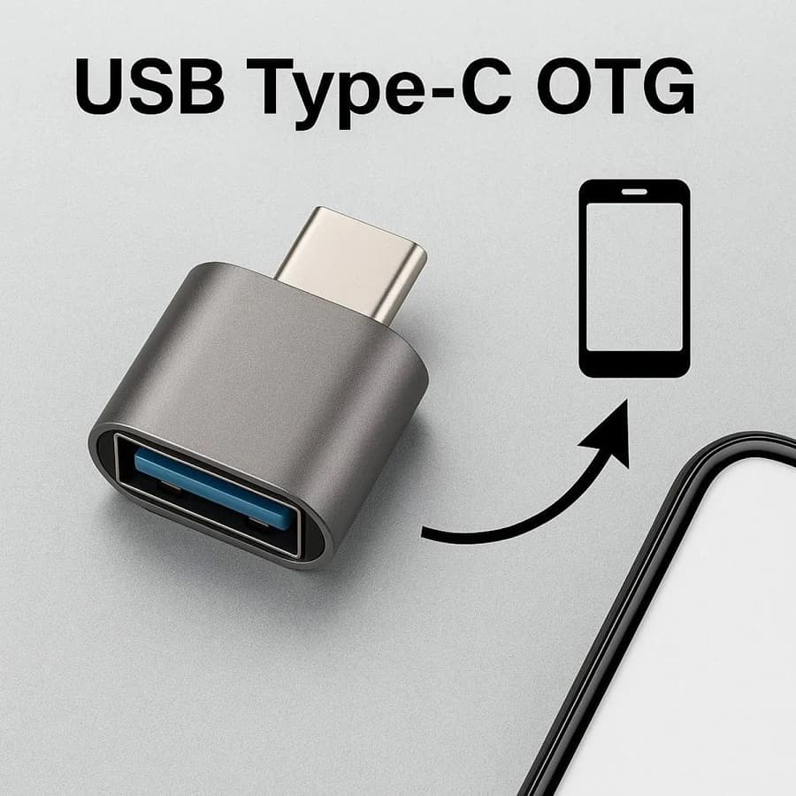 Mini USB OTG Adapter (Type-C / Micro USB Converter image 2