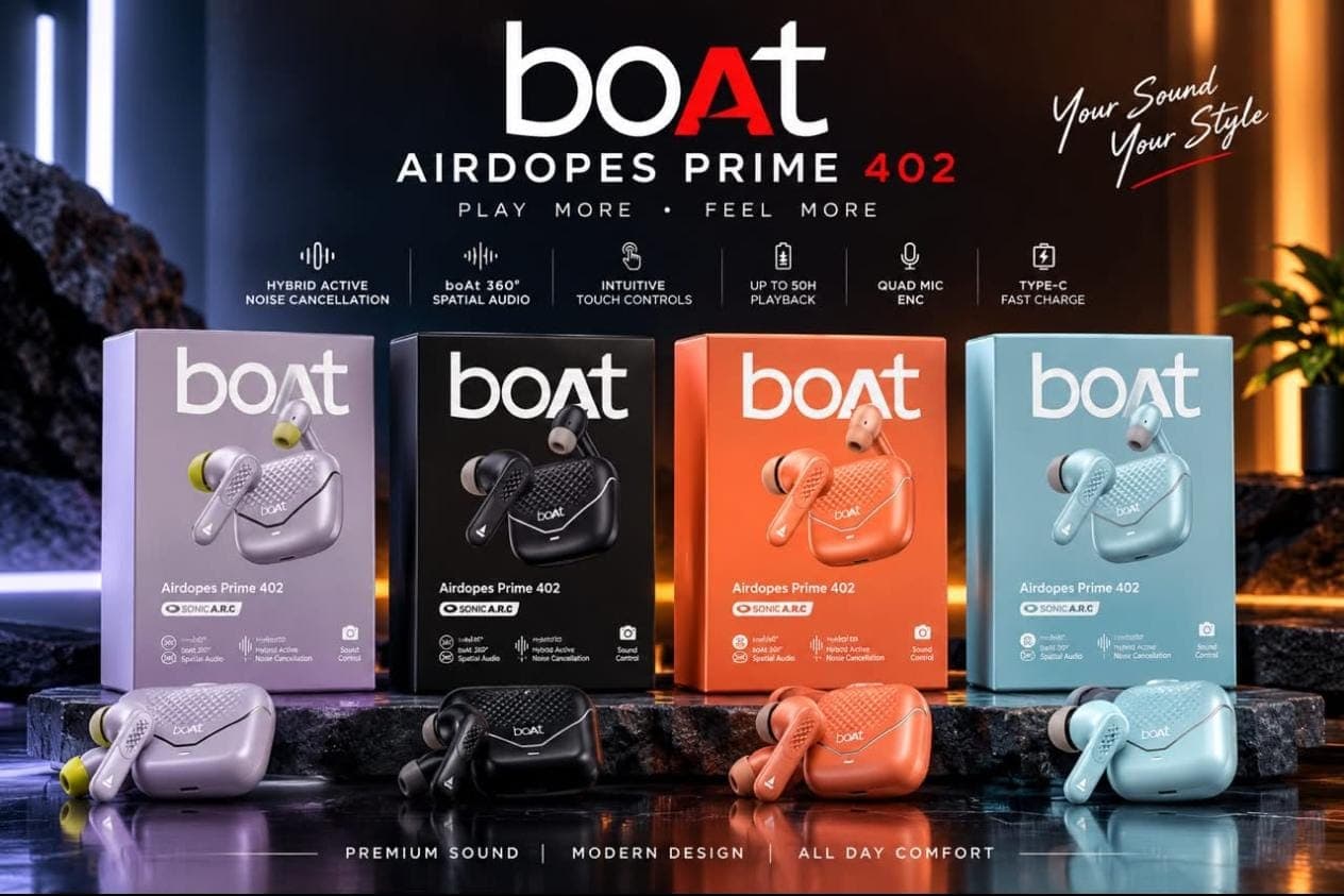 BoAt Airdopes Prime 402 TWS Wireless Earbuds