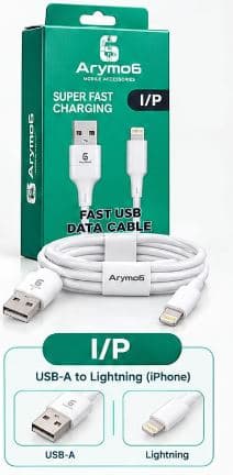 Arymo6 A6-01 I/P Lightning Data Cable