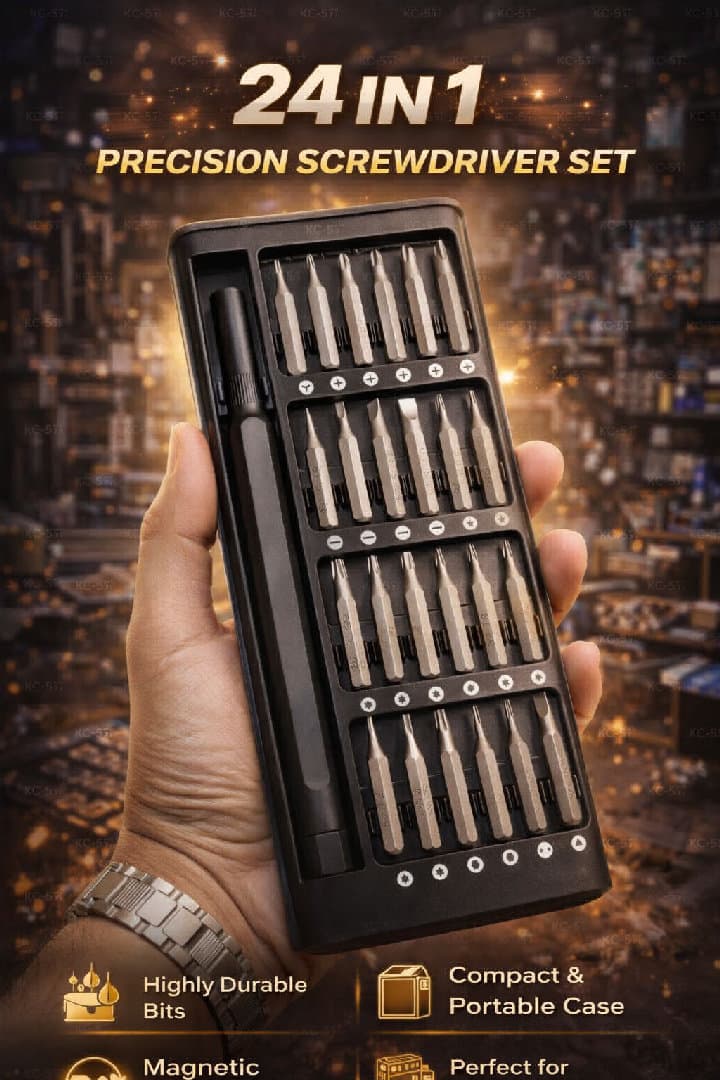 24-in-1 Magnetic Precision Screwdriver Set for Electronics, Mini Repair Tool Kit for Phones, Laptops, Tablets, Watches, Cameras image 2
