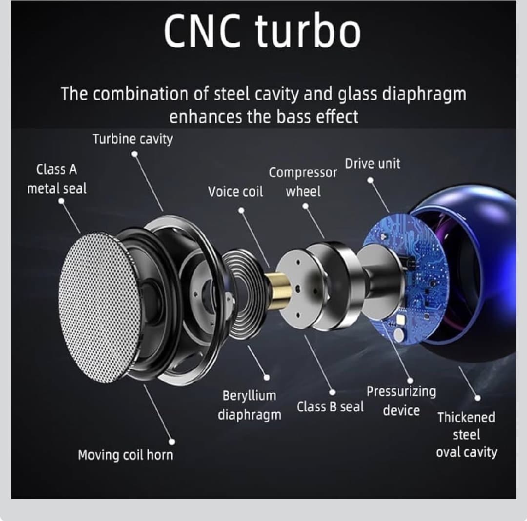 Ultra Mini Wireless Bluetooth Speaker with Heavy Metal Round Speaker Wireless Long Lasting Battery & Quick Charge Pack of 1 image 5