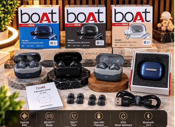 BoAt Airdopes Prime 701 ANC True Wireless Earbuds