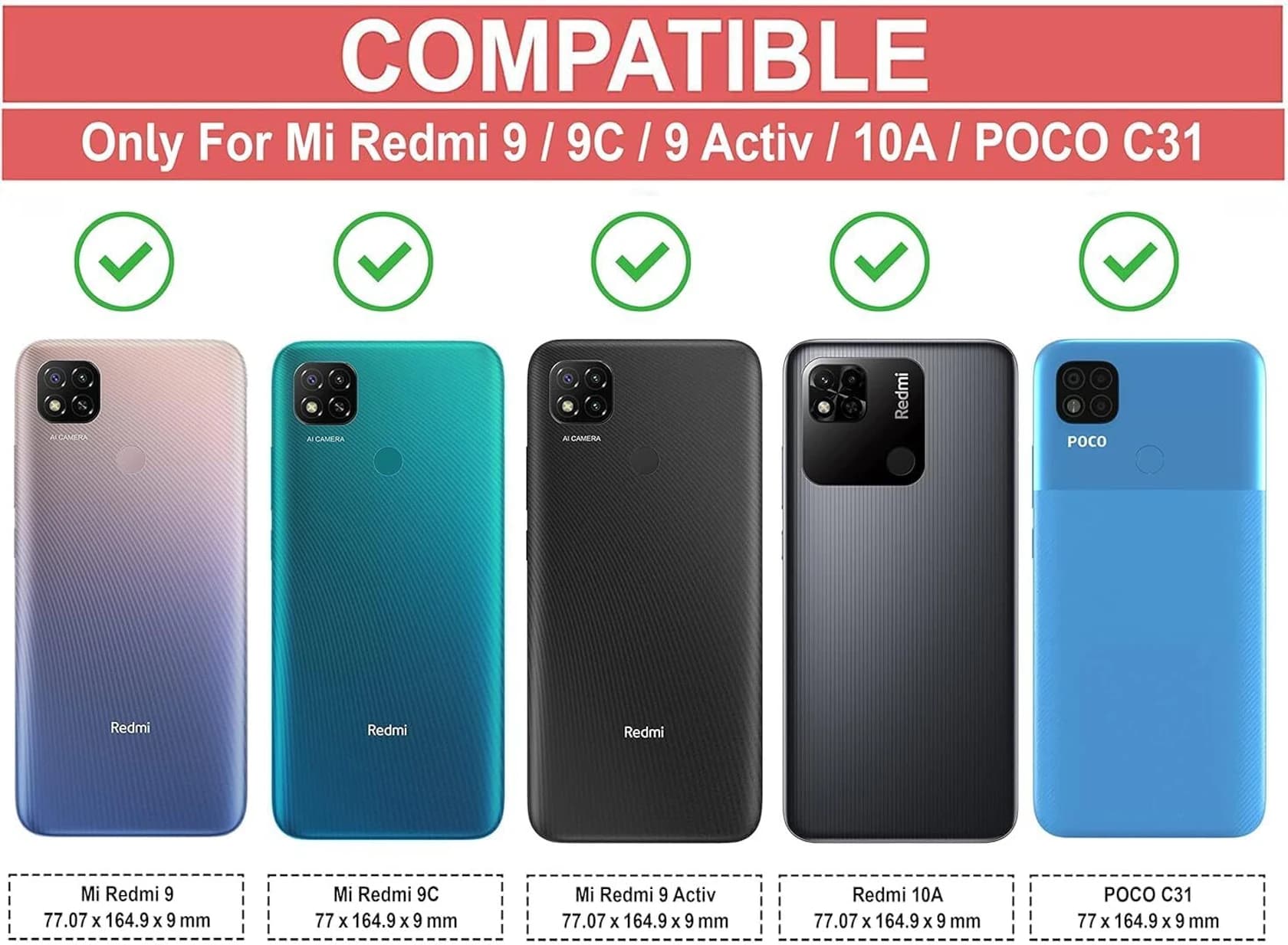 Redmi Mi 9C Back Cover image 3