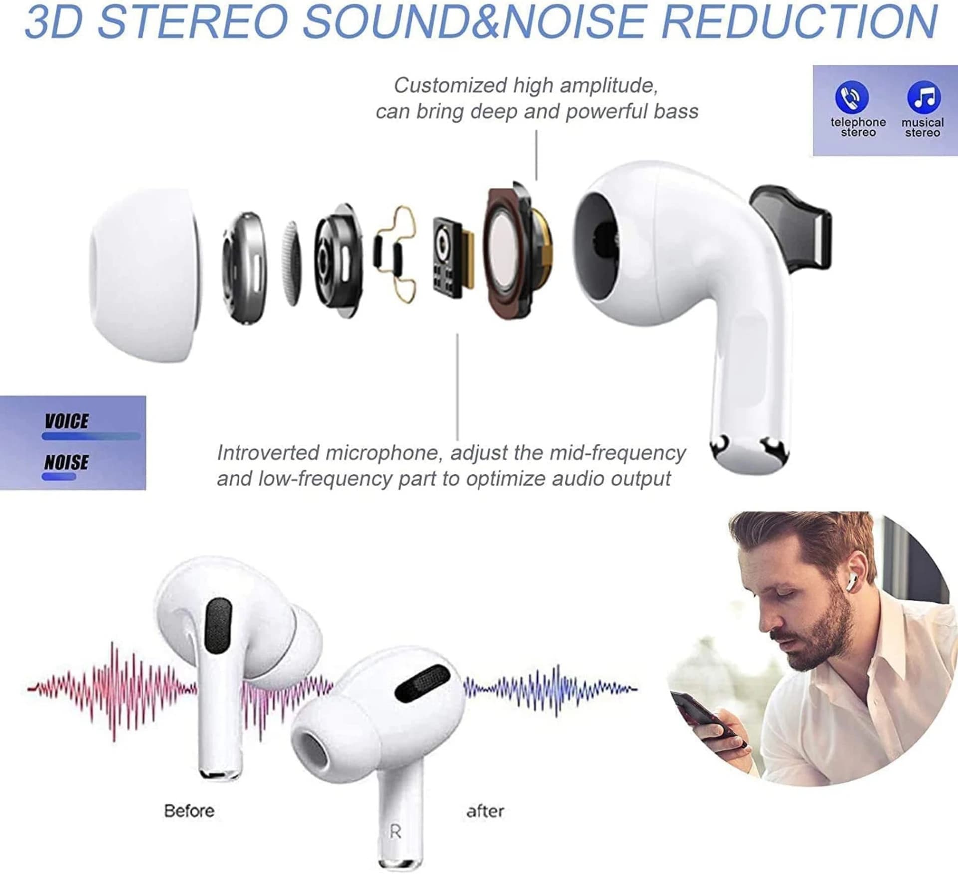 Type-C Rechargeable Earbuds image 2