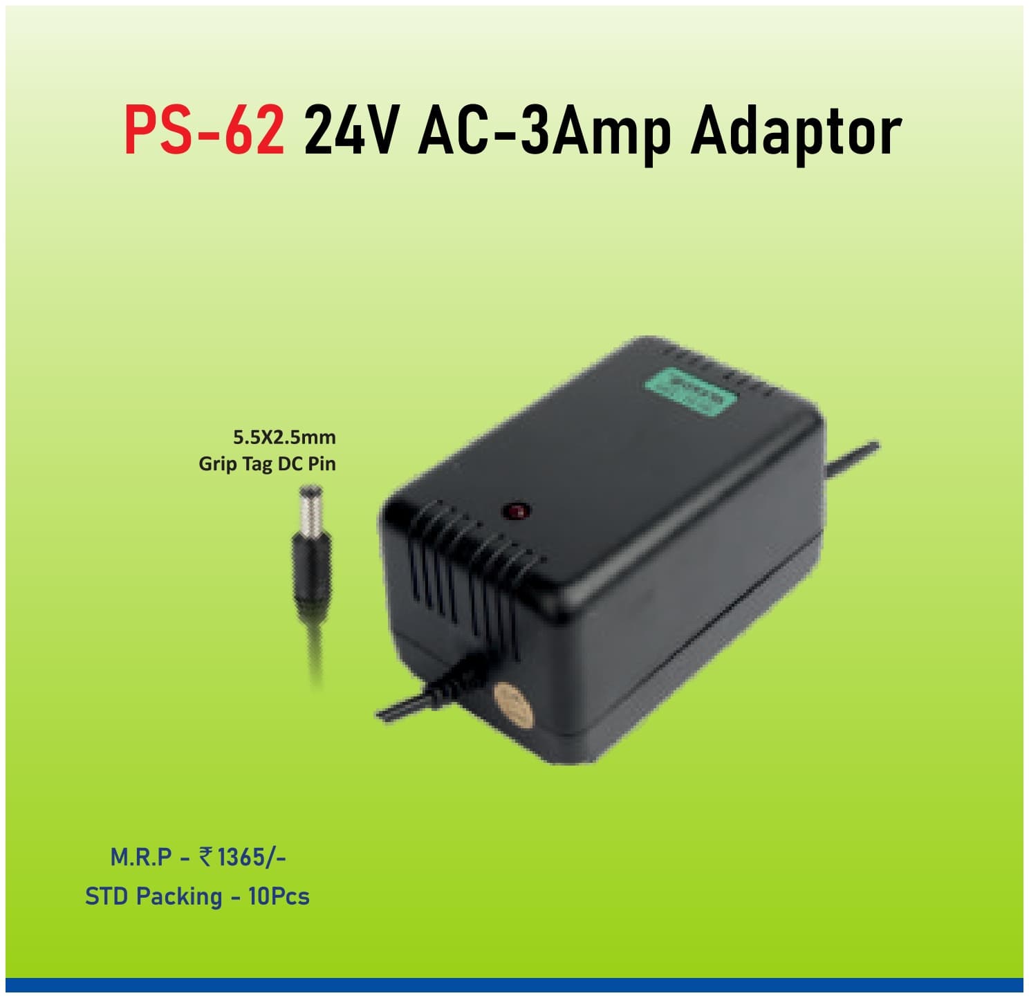 ERD PS-62 24V AC-3A Linear Adapter image 1
