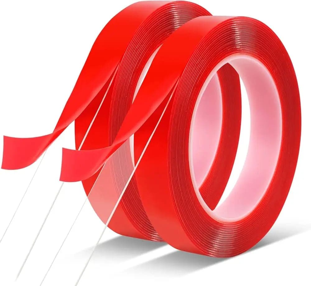 10mm Red Adhesive Double Sided Transparent Tape image 3