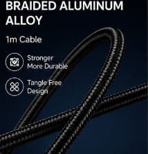 GiNEX GX-24CC 120W USB Type-C to Type-C Data Cable image 2