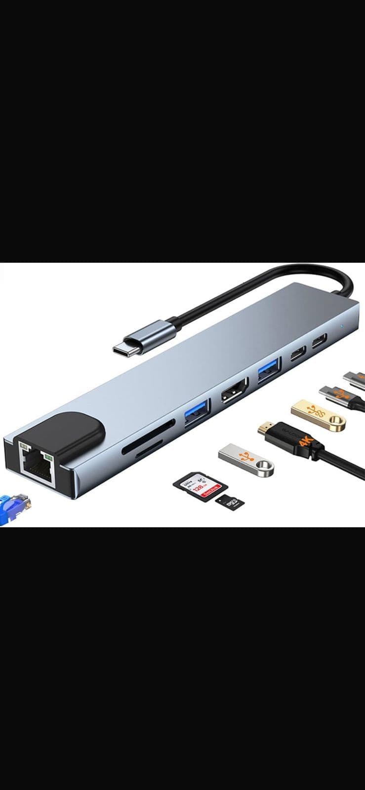 8 in 1 USB C Hub Multiport Adapter image 4