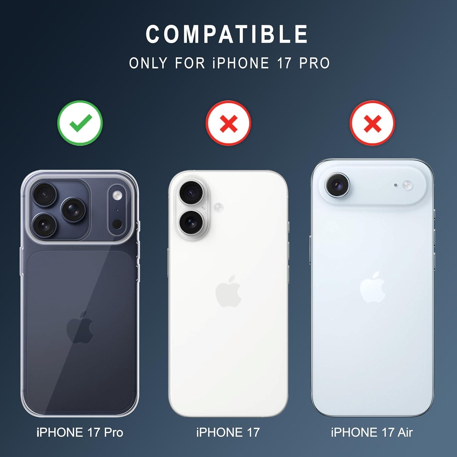 iPhone 17 Pro Clear Case Soft Flexible Slim-Fit image 2